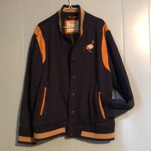 🐦 STAPLE BRAND VARSITY STYLE BUTTON UP JACKET 🐦